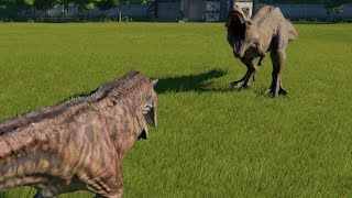 Carnotaurus VS T-Rex - Jurassic World Evolution screenshot 2