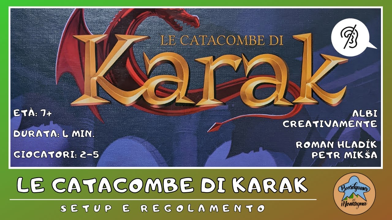 Le Catacombe di Karak - setup e regolamento in italiano (tutorial) [SUB  ITA] 