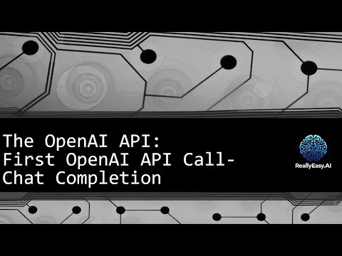 🌟 Dive into the OpenAI API Part 7: Your First OpenAI API Chat ...
