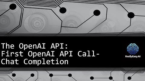 🌟 Dive into the OpenAI API Part 7: Your First OpenAI API Chat Completion! 🛠️ #chatgpt #openai #api