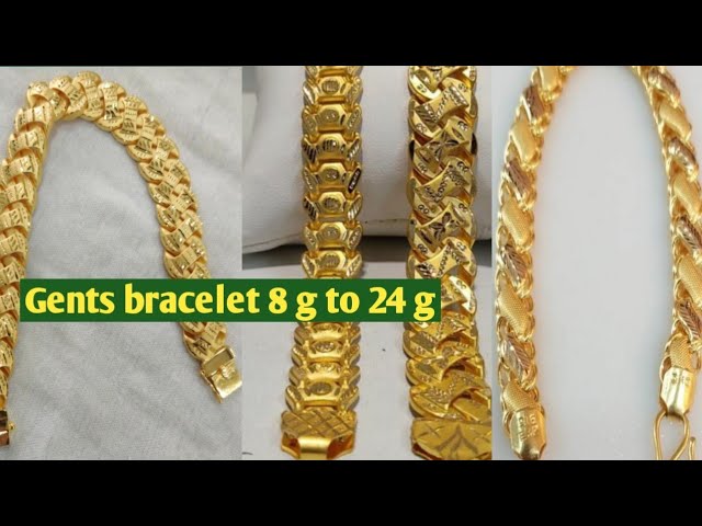 Men's 14k Yellow Gold 1.00ctw Diamond Watch Link Bracelet 8
