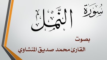 027 سورة النمل .. محمد صديق المنشاوي