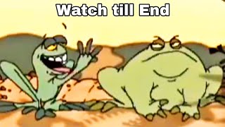 Funny Frog Animated Cartoon //Fat frog And Thin Frog Fighting Very Funny Cartoon//HeroHit