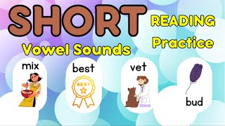 Reading Practice || Short Vowel Sounds || AEIOU || Words with Short Vowel Sounds