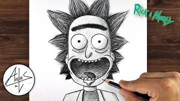 How to Draw RICK | Drawing Tutorial step by step