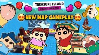 Shinchan and his friends playing treasure Island map in stumble guys 😱🔥 | shinchan stumble guys 😂