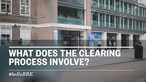 What does the clearing process involve?