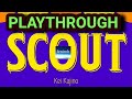 Scout card game  playthrough game 1