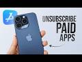 How to Unsubscribe Paid Apps on iPhone (tutorial)