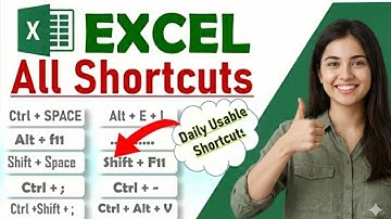 Excel Shortcuts Guide: Navigation, Editing & Selection (Speed Up Your Workflow)| Lecture-06