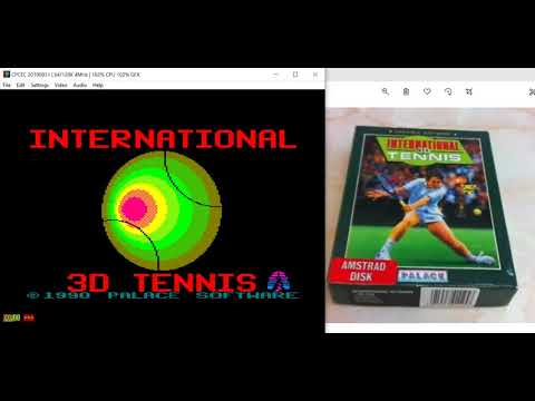 International 3D Tennis (64K u0026 128K) [Tape u0026 Disk] (Erbe CNGSoft) - Amstrad CPC - CPCE u0026 CPCEC