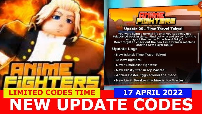 NEW UPDATE CODES *Ninja City* [UPDATE 24 + X3] Anime Fighters Simulator  ROBLOX