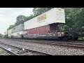 NS 4609 AC44C6M leads NS 26X with NS 4004 AC44C6M black mane trailing & nice crew at Piscataway