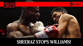 REACTION: Queensberry's Hamzah Sheeraz scores stunning stoppage of Ammo Williams 🔥