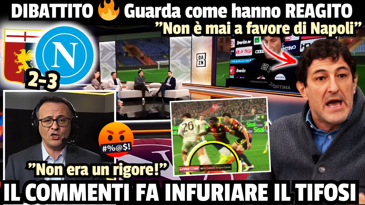 🔥Guardate come hanno REAGITO alla SPETTACOLARE VITTORIA del NAPOLI✅️🔵 contro il Genoa 
