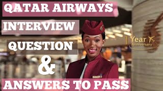 How To pass Qatar Airways Cabin Crew Open Day Assessment interview Questions & Answers