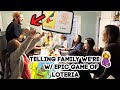 Telling FRIENDS & FAMILY We're PREGNANT with EPIC GAME OF LOTERIA!