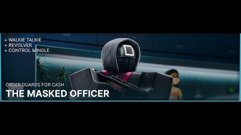 Playing as the Masked Officer in roblox The Squid Game