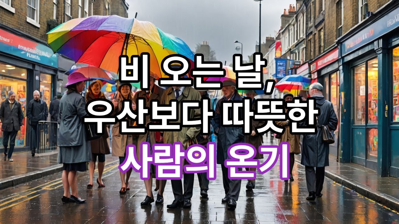 영상〈비 오는 날, 우산을 나눠 쓴 세 사람〉 #감동실화 #해외감동 #따뜻한이야기 #당멋시 - YouTube