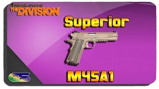 The Division - How to Get the Superior M45A1 Blueprint 1603 1240 DMG