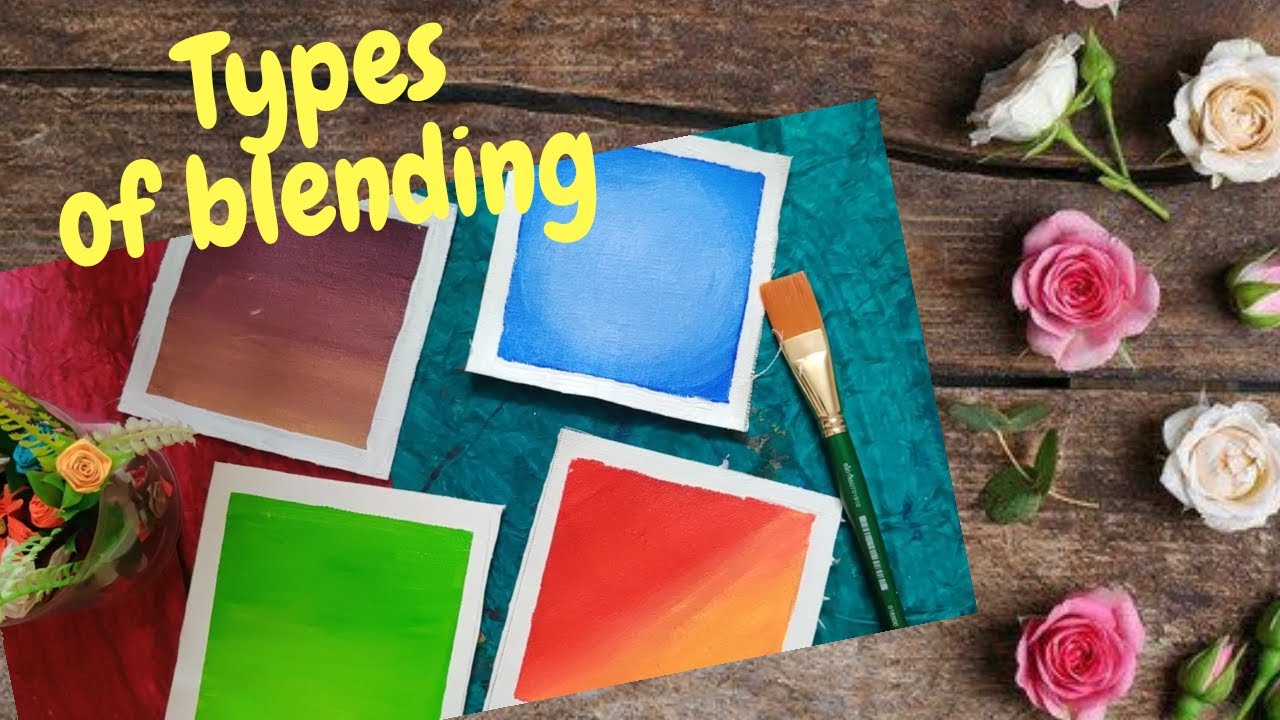 How to blend acrylic paint 4 Blending Techniques tutorials for