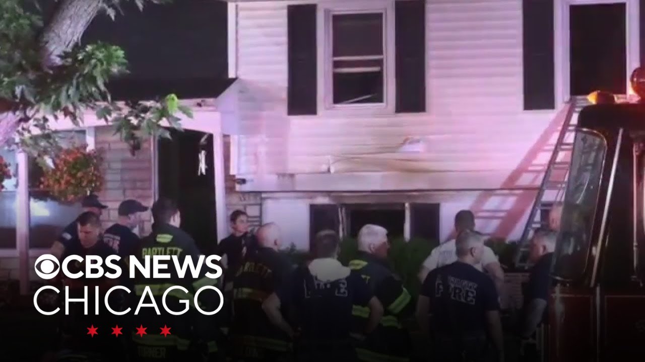 3 in critical condition after being rescued from house fire in Streamwood, Illinois