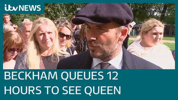 David Beckham queues 12 hours to see the Queen Lyi...
