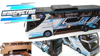 MEMBUAT MINIATUR BUS WINSPECTOR DARI KARDUS || HANDMADE