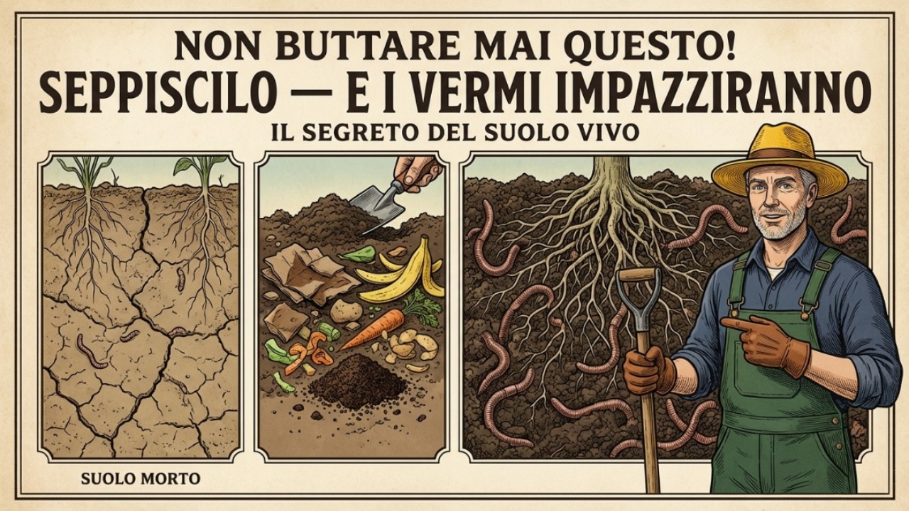 Seppellisci QUESTO nel tuo letto rialzato o nel tuo giardino e attirerai migliaia di vermi!