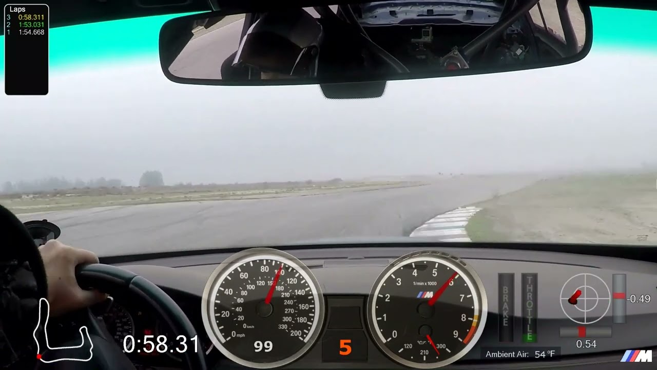 BMW E90 M3 - Buttonwillow 25CW with A-Section - 