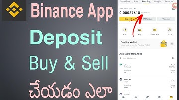Binance Deposit Process Buy And Sell In Telugu