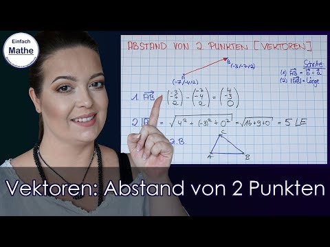 Vektoren | Abstand von zwei Punkten berechnen by einfach mathe!