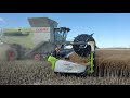 Claas LEXION Combines Straight Cutting Canola 2020