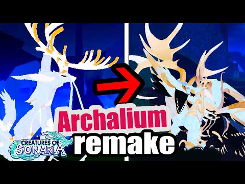 NO WAY! Archalium remake creatures of sonaria roblox 