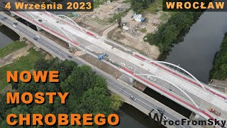 Construction - New Chrobry Bridges - September 4, 2023 - Wrocław Swojczyce