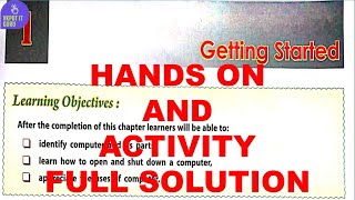 DAV CLASS 3 COMPUTER CHAPTER 1 | GETTING STARTED | HANDS ON AND ACTIVITY | ASSESSMENT ACTIVITY #dav