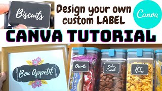 DESIGN YOUR OWN LABEL VIA CANVA APP | HOW TO CREATE YOUR OWN CUSTOM LABELS | EDITING TUTORIAL screenshot 1