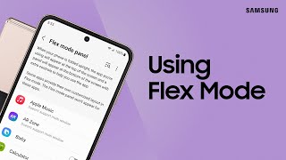 Set up the Z Flip4 Flex mode panel and go hands-free | Samsung US Resimi