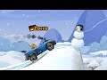 28.452m WINTER All Vehicle World Record with RALLY CAR - Hill Climb Racing 2