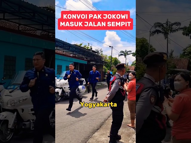 Konvoi Pak Jokowi di Jalan yang Sempit class=