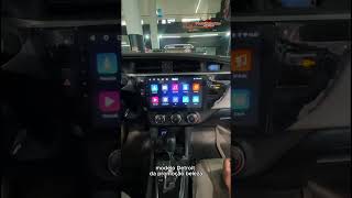 Central multimídia instalada COROLLA completa com Apple CarPlay e Android auto! #centralmultimidia