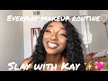 EVERYDAY MAKEUP ROUTINE | FT ALI PEARL DEEP WAVE HAIR ✨💖