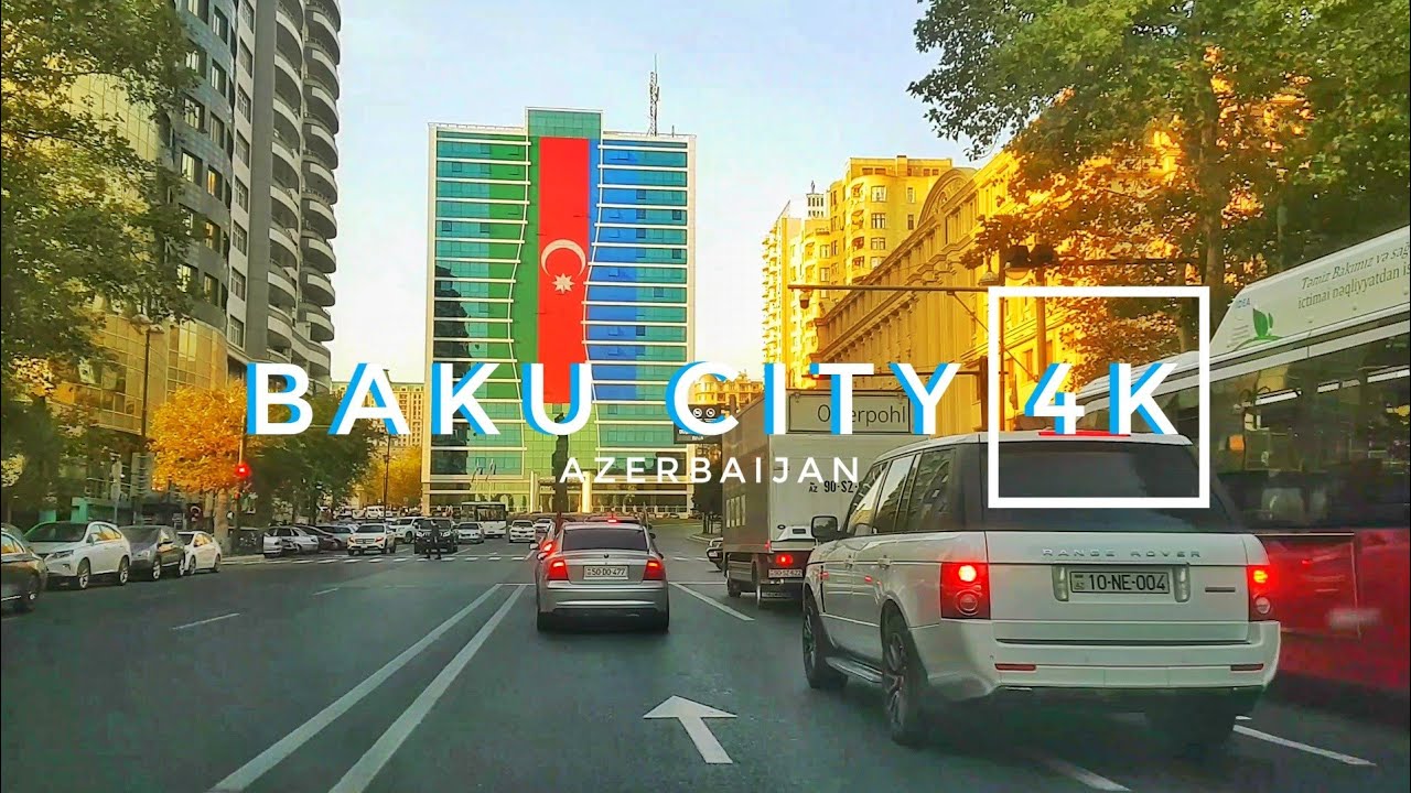 Bakı Küçələri #82 Baki Yollari, Kuceleri | Baku Driving Tour Downtown ...