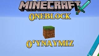 Minecraftda oneblock o'ynaymiz            #minecraft #oneblock #birblock #1-qism