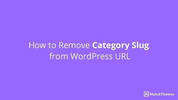 How to Remove Category Slug from WordPress URL