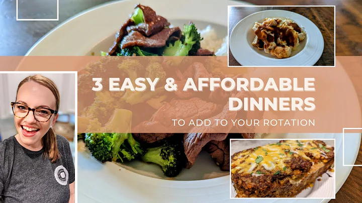 3 WEEKNIGHT DINNER IDEAS | AFFORDABLE & EASY DINNE...