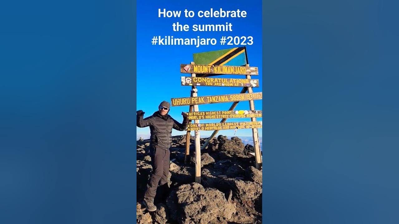 When You Finally Summit Kilimanjaro #kilimanjaro #trekking #2023 #mountains #sevensummits