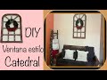 🪟Ventana estilo Catedral para navidad 🎄 💡🪟Diy fácil y económico💸