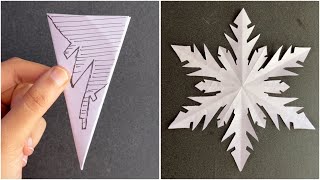 DIY Christmas decoration Ideas / Paper Snowflake / Easy 3D snowflake #christmas #diy #papercraft
