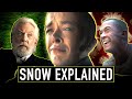 The rise and fall of snow explained  the hunger games explained